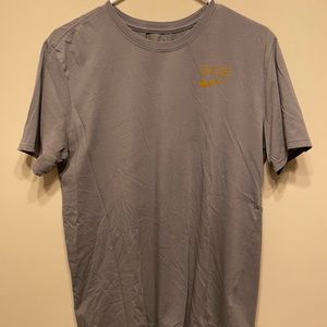 Gray Gold Nike Elite Dri-Fit Tee